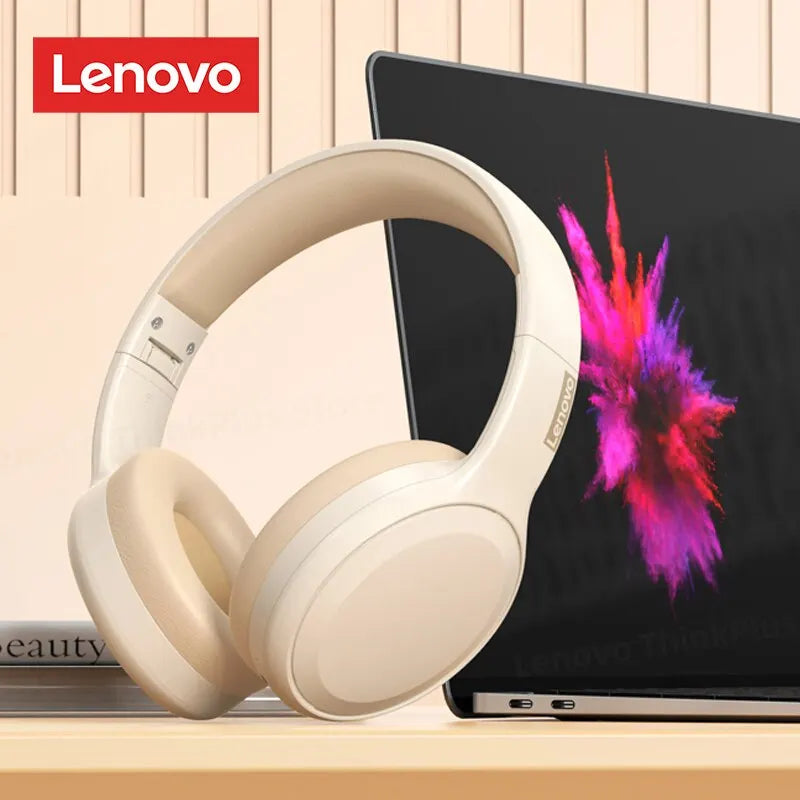 Lenovo TH30 Wireless Headphones Bluetooth 5.3 Earphones Foldable Gaming Headset Sport Headphone with Mic Music Earbuds 250mAh