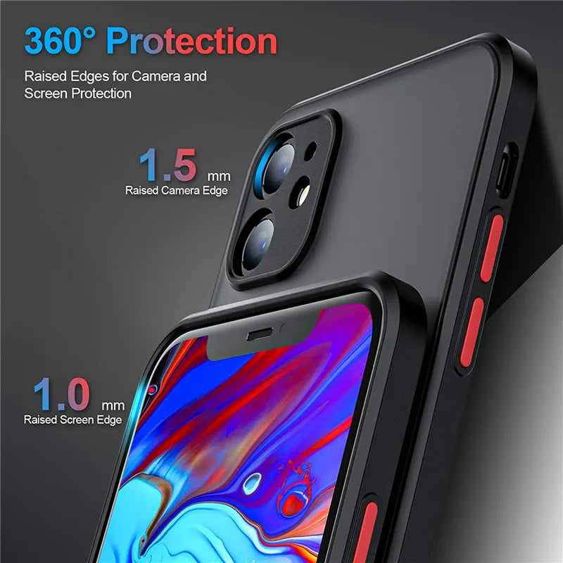 JJuL-Coque Translucide pour iPhone, Coque pour iPhone 15, 14, 13, 12, 11 Pro Max, Mini XS Max, Poly X, 8 Plus SE